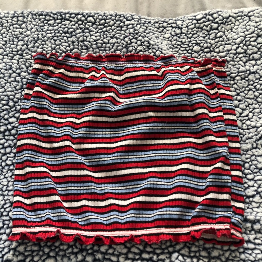 Red white and blue tube top